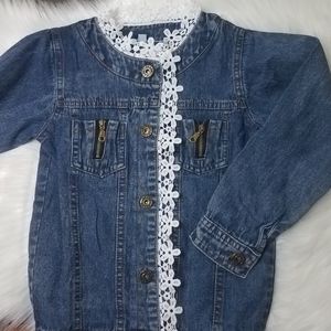 Denim & Lace Little Girl's Fashion Jacket 3-4T